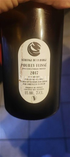 Burgundi Pouilly-fuissé Domaine La Barge Héritage de la Barge 2017