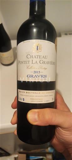 Bordeaux Graves Château Pontet La Gravière 2015