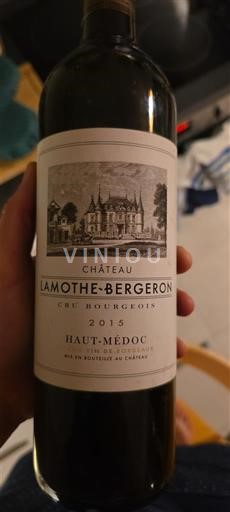 Bordeaux Haut-Médoc Château Lamothe-Bergeron 2015