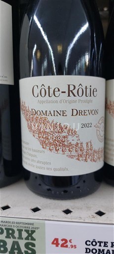 Rhône Valley Côte-Rôtie Domaine Drevon 2022