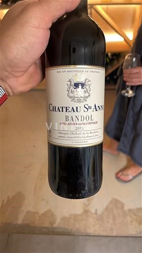 Vin Rouge sec Château Ste Anne 2013 France Provence Bandol AOC