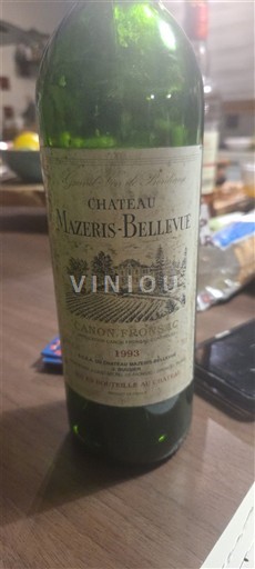 Bordeaux Canon-Fronsac Château Mazeris Bellevue 1993