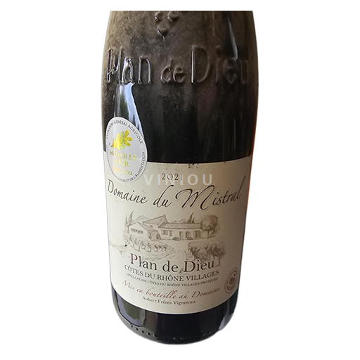 Údolí Rhôny Côtes-du-Rhône-villages Domaine du Mistral Plan de Dieu 2021