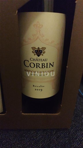 Bordeaux Montagne-saint-émilion Château Corbin 2019