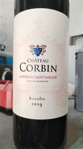 Bordeaux Montagne-saint-émilion Château Corbin 2019