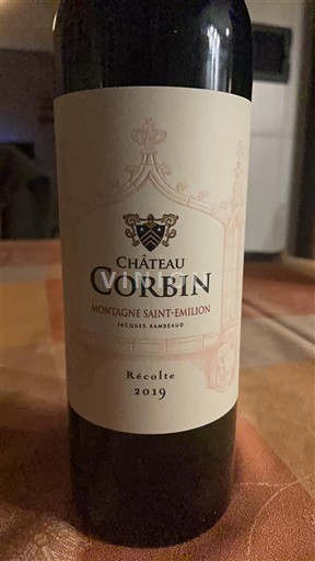 Bordeaux Montagne-Saint-Émilion Château Corbin 2019