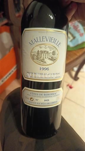 Sud-Ovest Côtes-de-bergerac Mallevieille 1996
