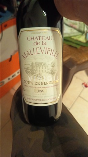 Sudoeste Côtes de Bergerac Château La Mallevieille 1995