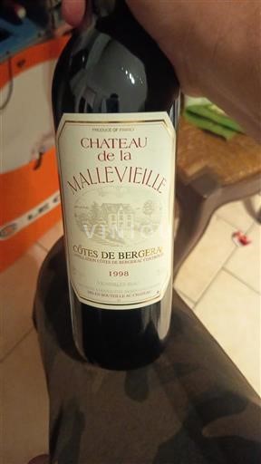 Sudoeste Côtes de Bergerac Château La Mallevieille 1998