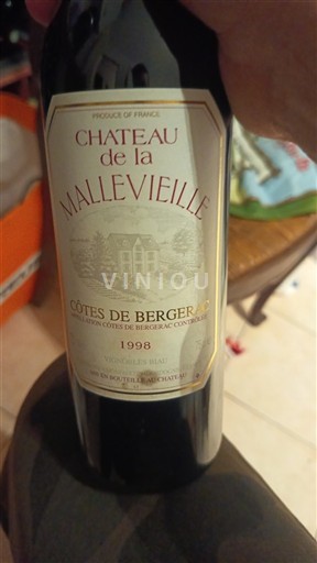 Sud-Ovest Côtes-de-bergerac Château La Malevieille 1998