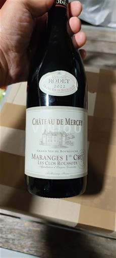 Borgogna Maranges Premier Cru Château Mercey Les Clos Roussots 2022