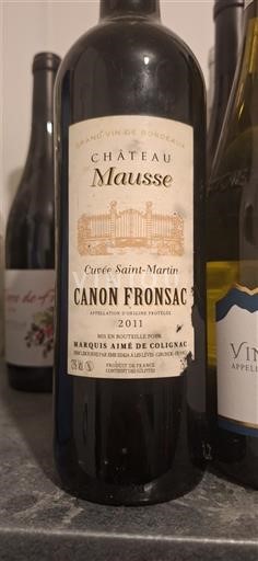 Bordeaux Canon-Fronsac Château Mousse Saint-Martin 2011