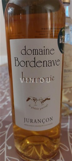 Sydväst Jurançon Domaine Bordenave Harmonie 2017