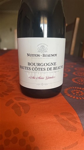 Bourgogne Hautes Côtes de beaune Nuiton-Beaunoy Ah Mais Garçû 2023