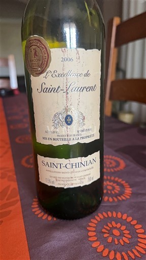 Languedoc Saint-Chinian Domaine Saint-Laurent L'excellence de Saint-Laurent 2006