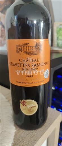 Bordeaux Côtes-de-bourg Château Gravettes Samonac Élégance 2022