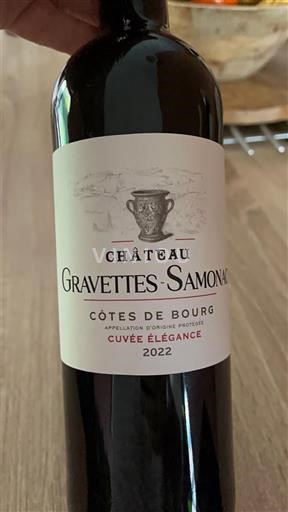 Bordeaux Côtes-de-bourg Château Gravettes Samonac Élégance 2022