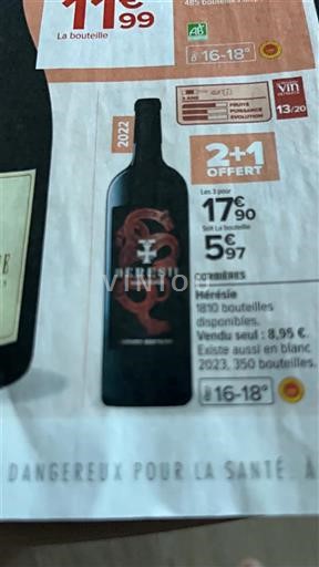 Linguadoca Corbières Hérésie 2022