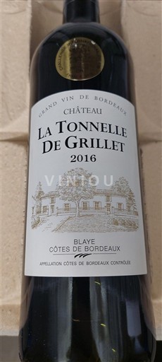Bordeaux Blaye-côtes-de-bordeaux Château La Tonnelle de Grillet 2016