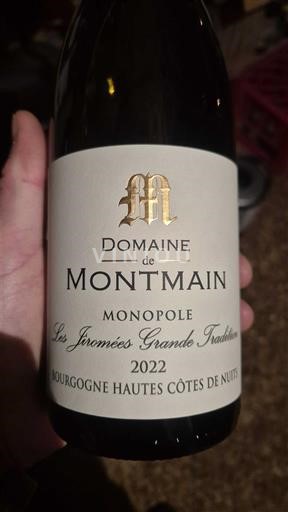 Bourgondië Hautes Côtes de Nuits Domaine Montmain Les Jiromées Grande Tradition 2022