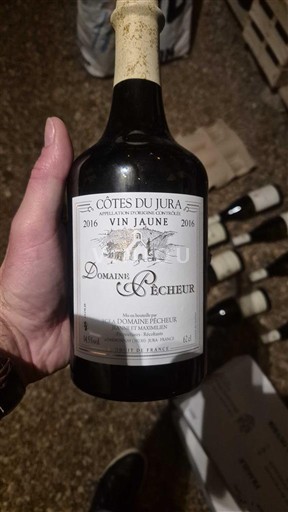 Vin Blanc demi-sec Vin jaune Domaine Pêcheur 2016 France Jura Côtes-du-jura AOC vin_jaune
