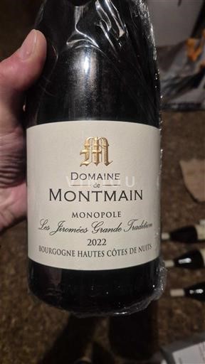 Bourgondië Hautes Côtes de Nuits Domaine Montmain Les Jiromées Grande Tradition 2022