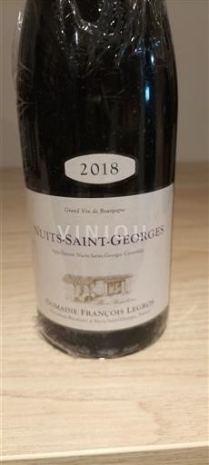 Bourgogne Nuits-Saint-Georges Premier Cru Domaine François Legros 2018