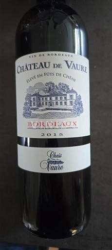Bordeaux Château Vaure 2015