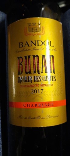 Provence Bandol Bunan Moulin des Costes 2017