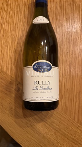 Burgundija Rully Duvernay Père & Fils Les Cailloux 2022