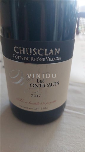 Vallée du Rhône Côtes-du-rhône-villages Chusclan Les Monticauts 2017