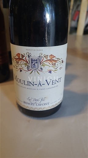 Beaujolais Moulin-à-vent Benoît Lafont Le Pré Jura Sin añada