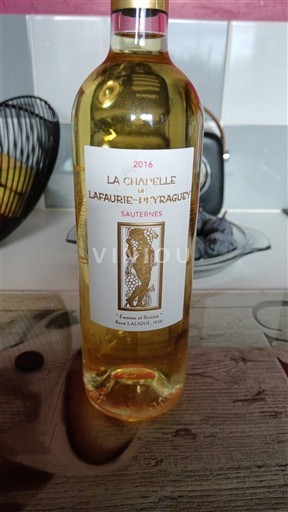 Bordeaux Sauternes Lafaurie-Peyraguey La Chapelle de Lafaurie-Peyraguey 2016