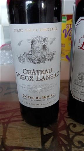 Bordeaux Côtes-de-Bourg Château Vieux Lansac 2019