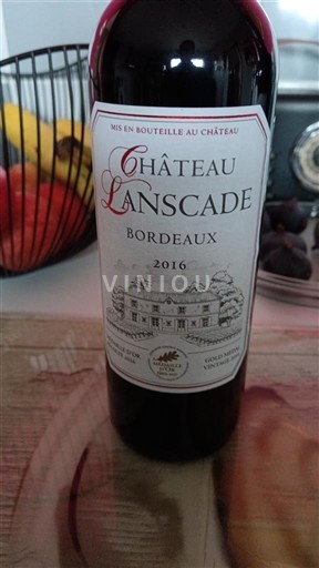 Bordeaux Château Lanscade 2016