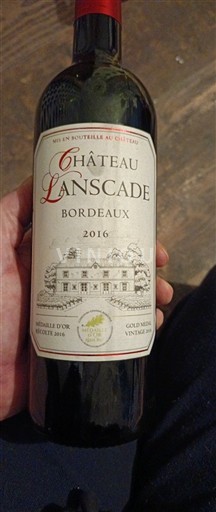 Bordeaux Château Lanscade 2016
