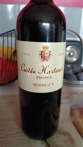 Burdeos Bordeaux Cuvée Hortense Prestige 2018