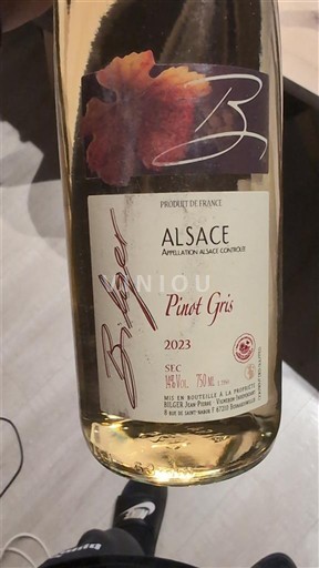 Alsacia Pinot gris Grand Cru Bilger 2023