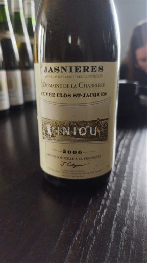 Thung lũng sông Loire Jasnières Domaine La Charrière Clos St-Jacques 2006