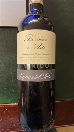 Vin Rouge sec Vigne del Sole 2014 Italie Piémont Barbera d'Asti DOC
