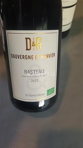 Vallée du Rhône Rasteau Dauvergne et Ranvier De Natura Rerum 2022
