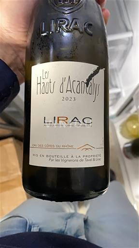 Valle del Rodano Lirac Les Vignerons De Tavel Et Lirac Les hauts d’acantalys 2023