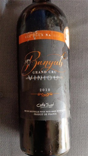 Roussillon Banyuls Grand Cru Côté Sud 2010