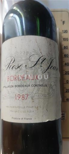 Burdeos Bordeaux Rose St Jean 1987