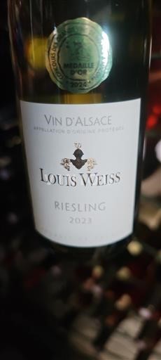Alsacia Grand Cru Louis Weiss 2023