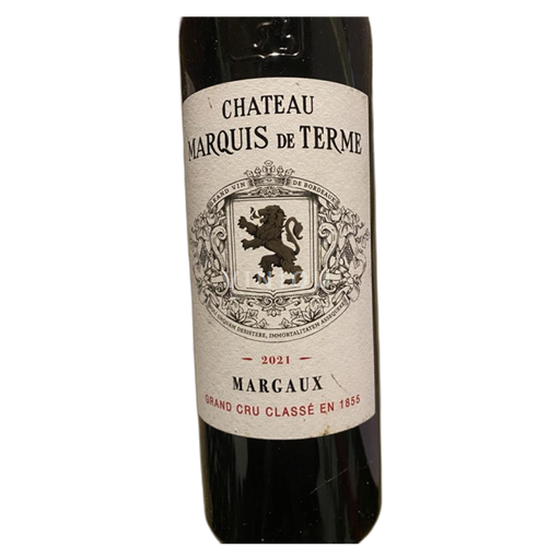 Bordeaux Margaux Grand Cru Château Marquis de Terme 2021