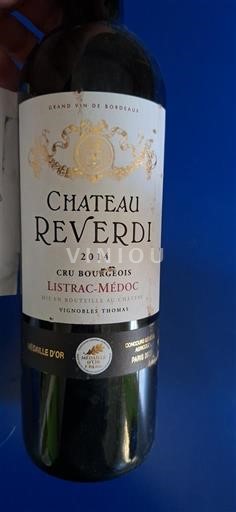 Bordeaux Listrac-Médoc Cru Bourgeois Château Reverdi 2014