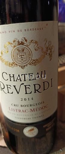 Bordeaux Listrac-Médoc Cru Bourgeois Château Reverdi 2014