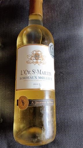 Bordeaux Ikke specificeret A. Jeantet & Fils L'Or St-Martin 2015