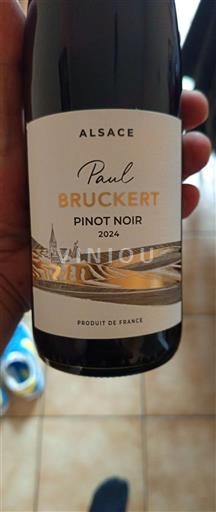 Vin Rouge sec Paul Bruckert 2024 France Alsace Vin de France Grand Cru